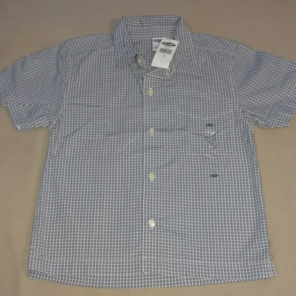 NWT Old Navy Boys Short Sleeve Button Up